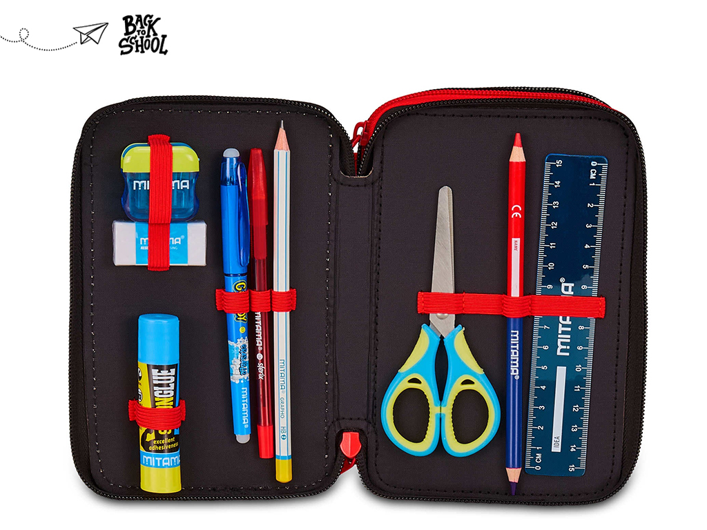 MILAN ASTUCCIO COMPLETO3 ZIP, ROSSONERO | Ellepiu