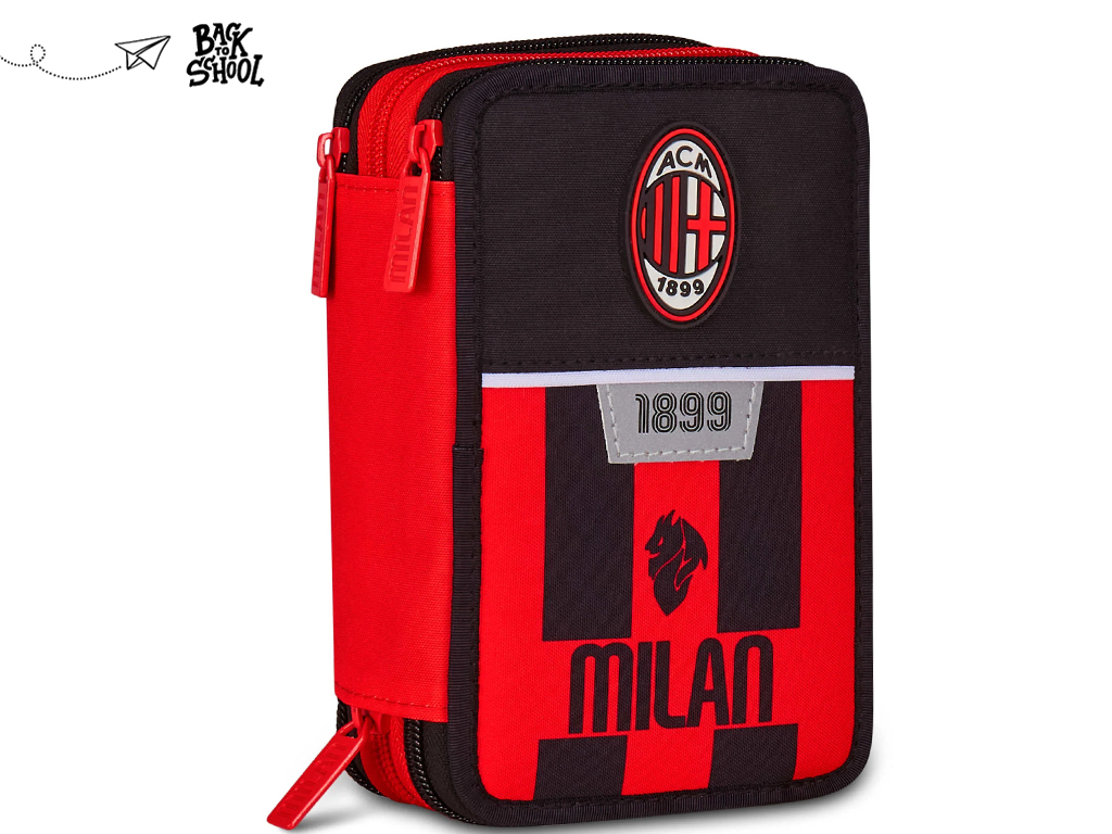 MILAN ASTUCCIO COMPLETO3 ZIP, ROSSONERO | Ellepiu