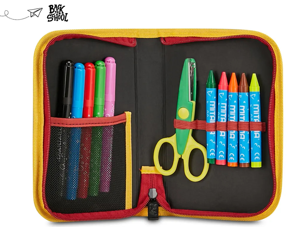 ROMA ASTUCCIO ASILO 1 ZIP, ROSSO | Ellepiu