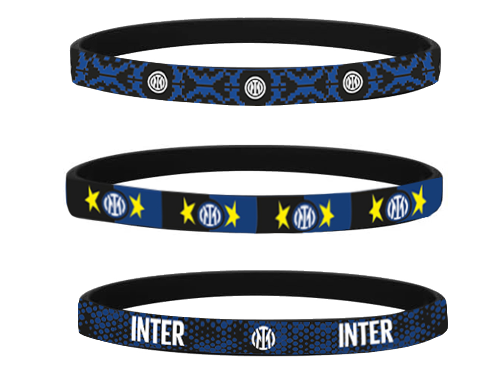 INTER TRIS BRACCIALETTI, SILICONE | Ellepiu