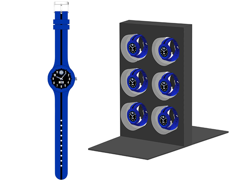 INTER KIT 6 OROLOGI DA POLSO, CON ESPOSITORE | Ellepiu