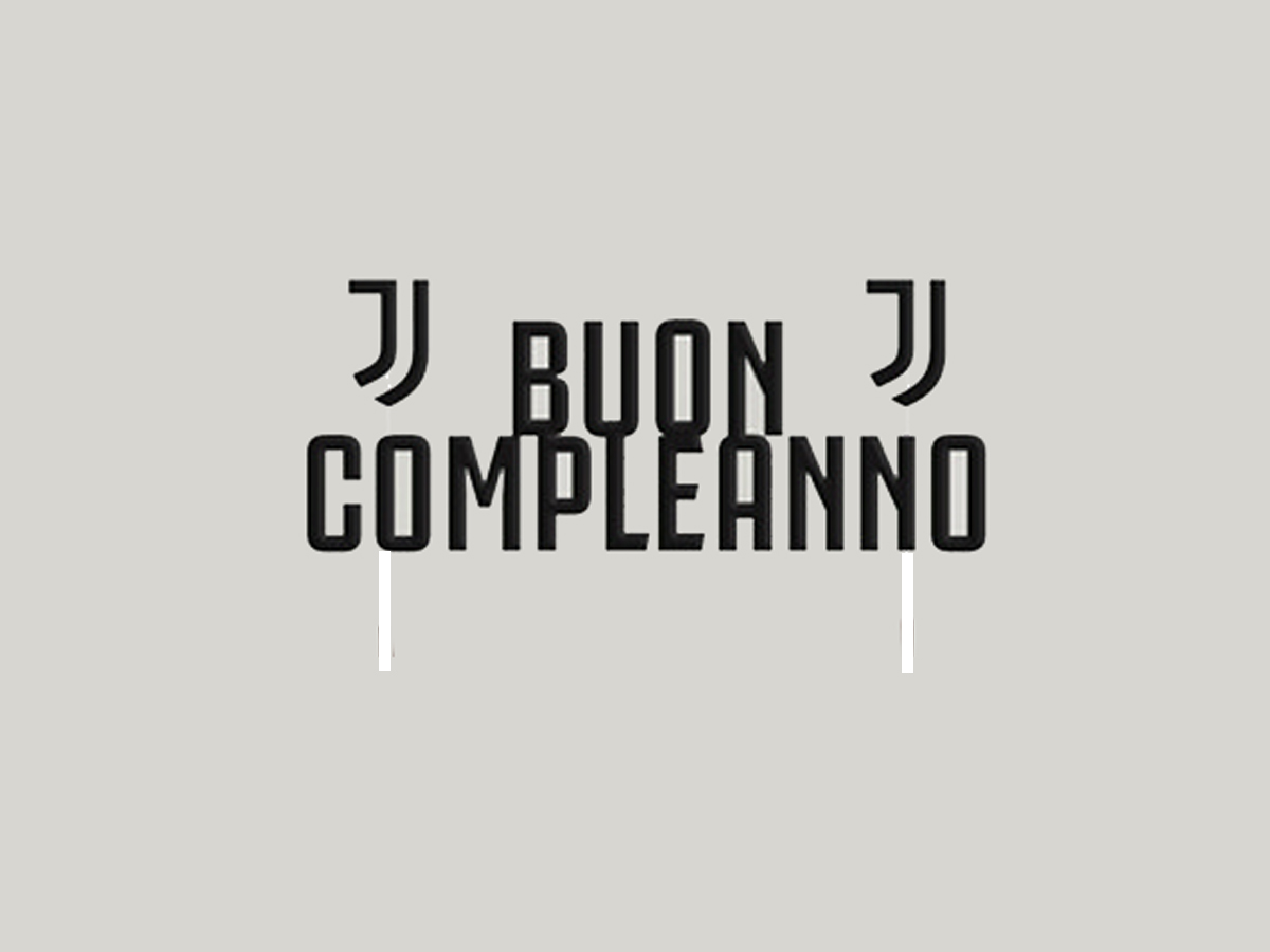JUVE CAKE TOPPER PER TORTA | Ellepiu