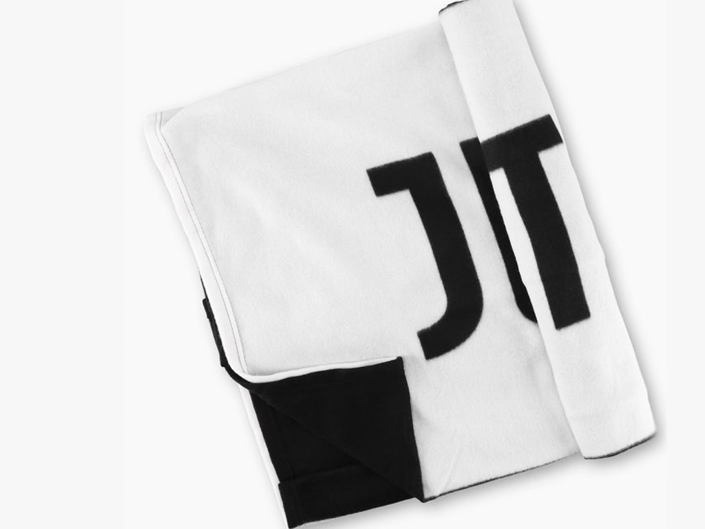 JUVE PLAID PILE SCRITTAJUVENTUS | Ellepiu