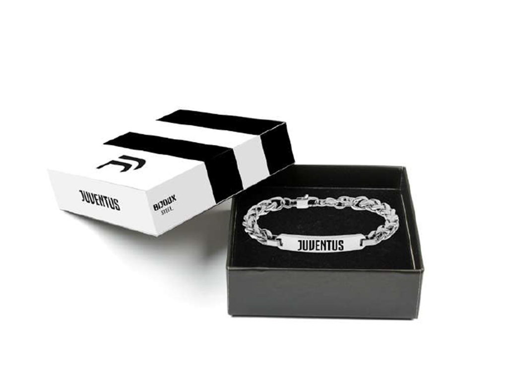 JUVE BRACCIALE CATENA, PIASTRA JUVENTUS | Ellepiu
