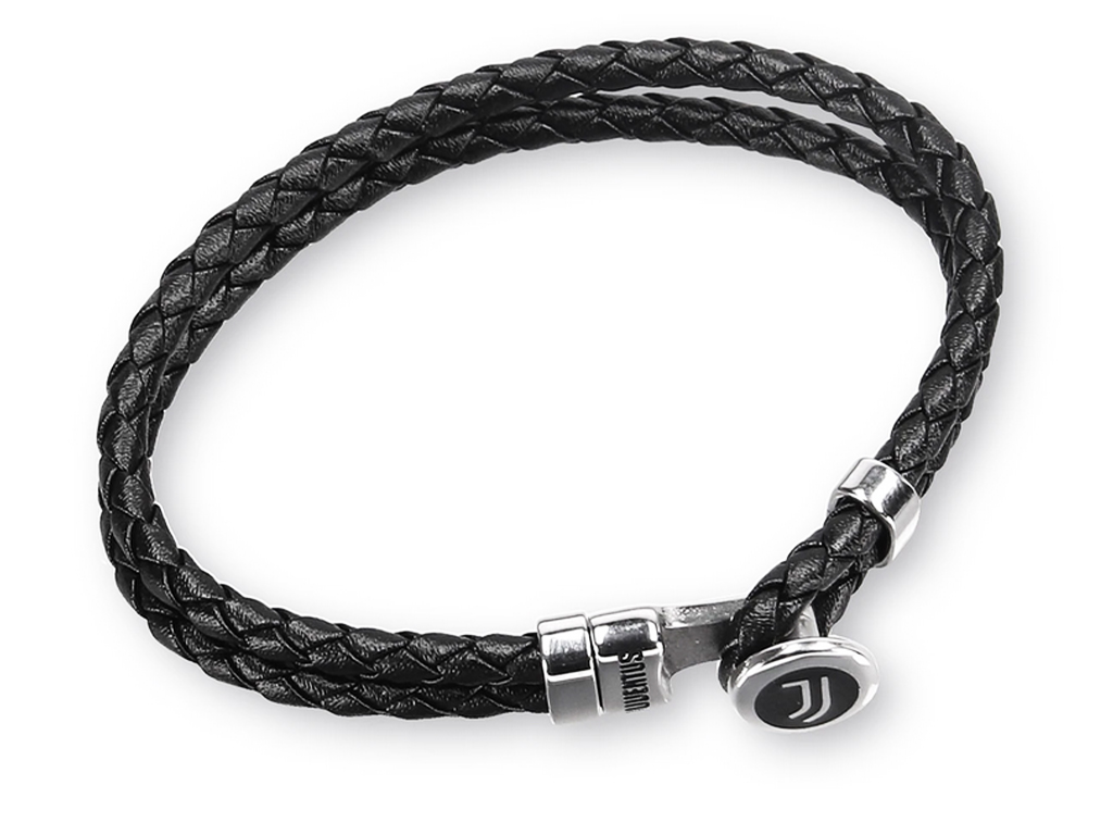 JUVE BRACCIALE CUOIO E ACCIAIO, LOGO | Ellepiu