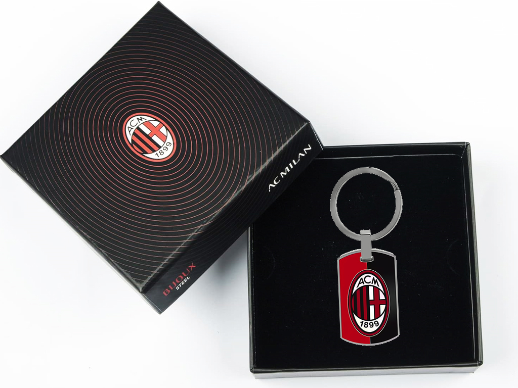 MILAN PORTACHIAVI ACCIAIO, ROSSONERO | Ellepiu