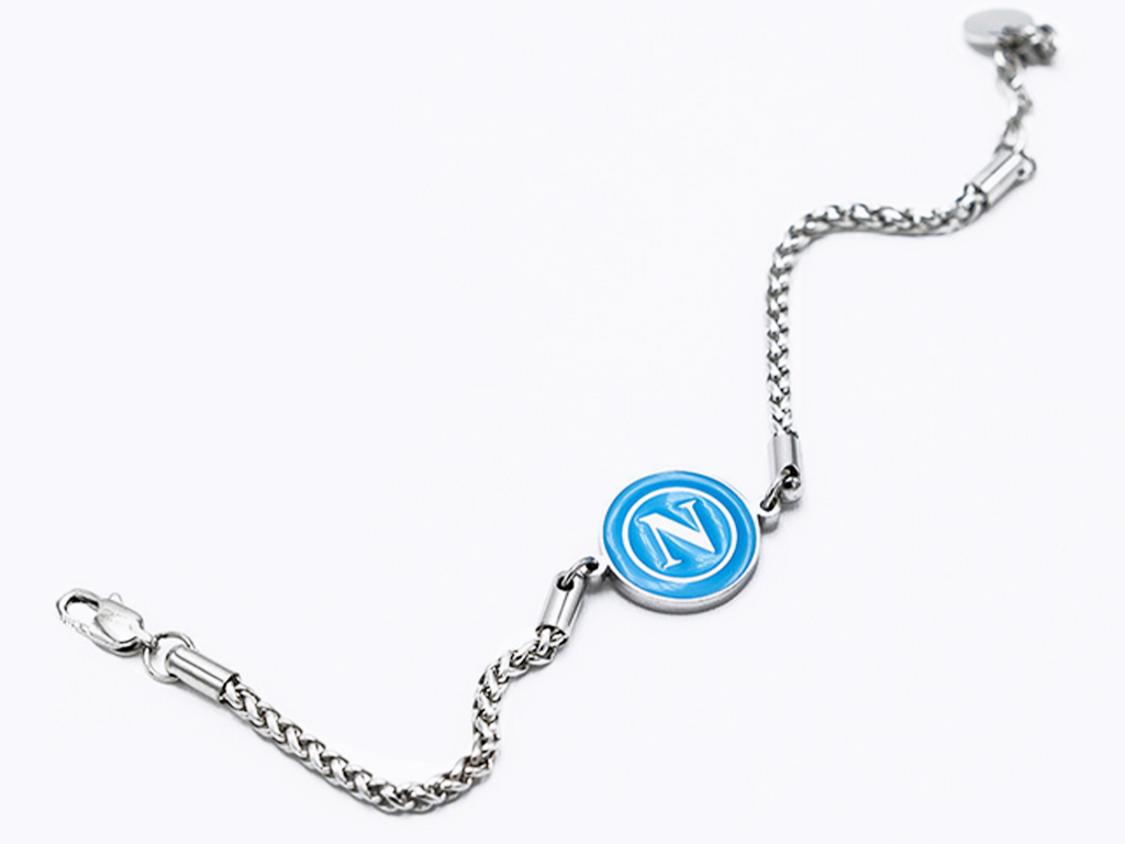 NAPOLI BRACCIALE CATENAACCIAIO, LOGO | Ellepiu
