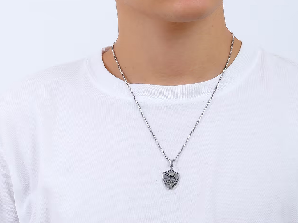 ROMA COLLANA CIONDOLO ACCIAIO, ADULTO | Ellepiu