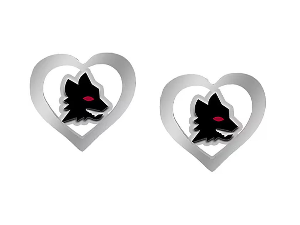 ROMA ORECCHINI A CUORE,LUPA | Ellepiu