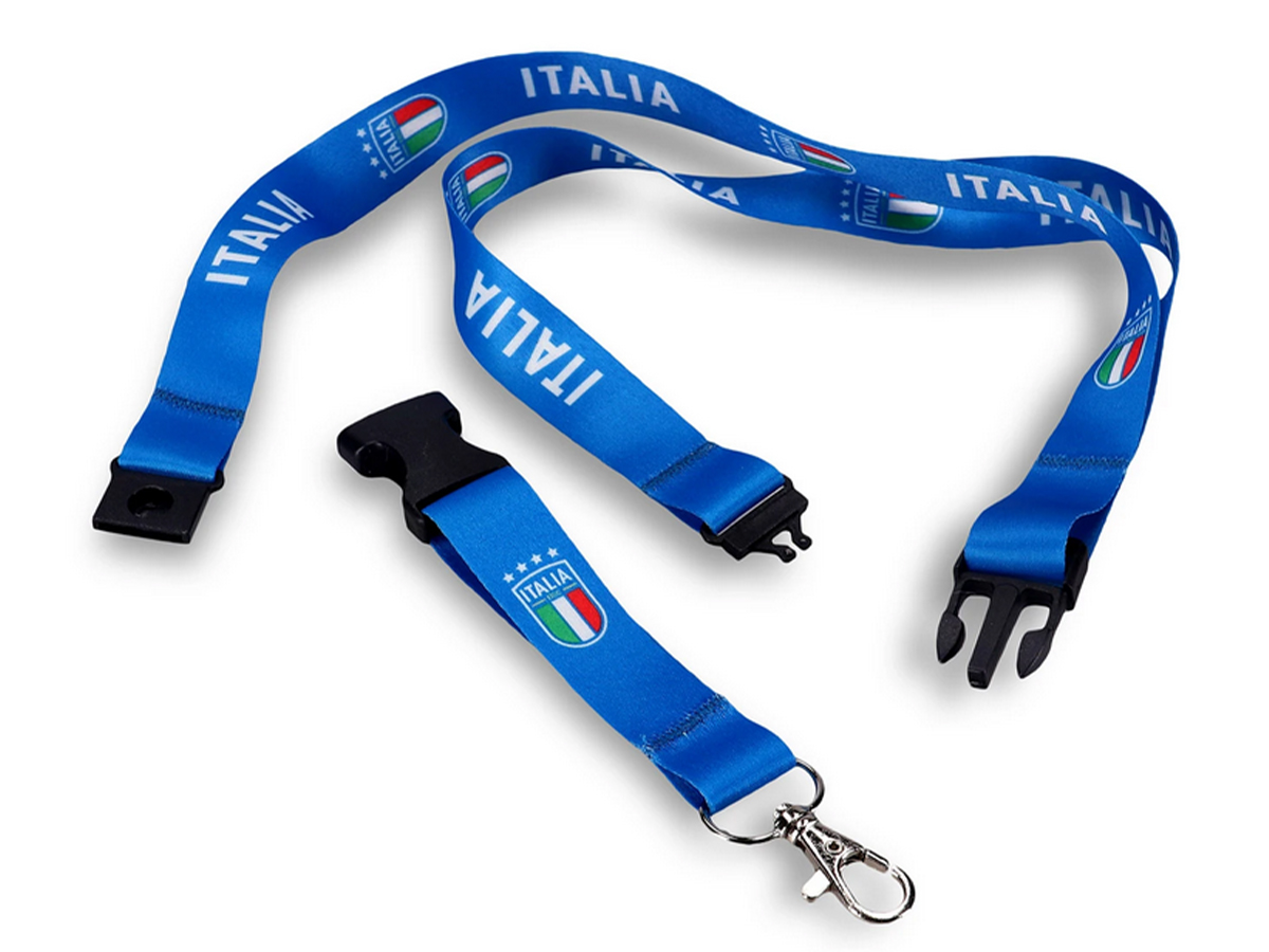 FIGC PORTACHIAVI AZZURRO DA COLLO | Ellepiu