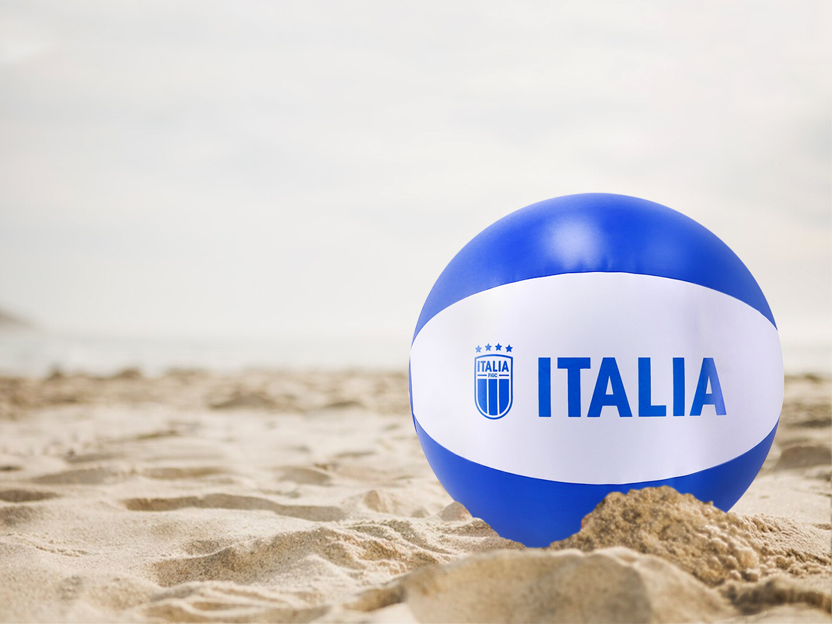 FIGC PALLONE DA SPIAGGIA, GONFIABILE | Ellepiu
