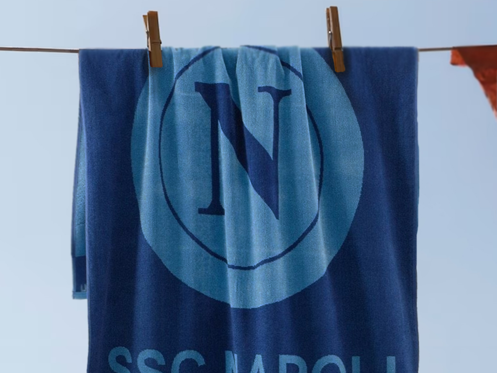 NAPOLI TELO MARE SPUGNA, BLU | Ellepiu
