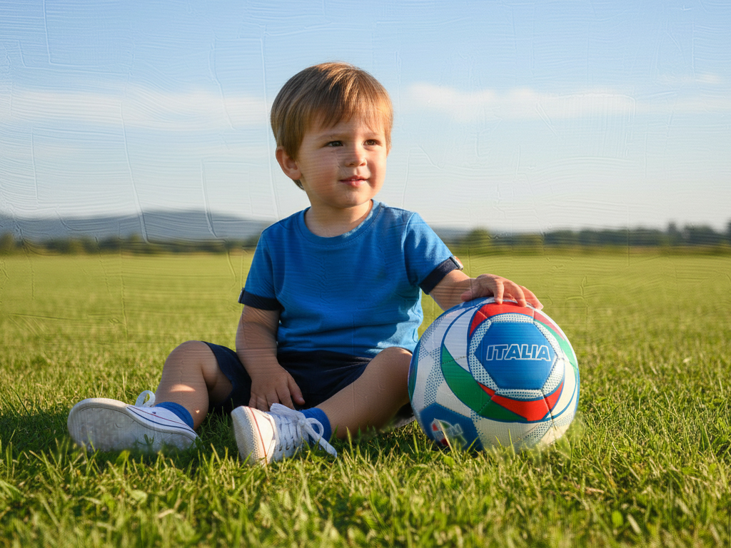 ITALIA PRO PALLONE CALCIO PVC, MIS.5 | Ellepiu