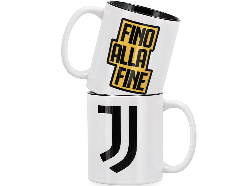 JUVE TAZZA MUG #FINO ALLA FINE, BIANCO | Ellepiu