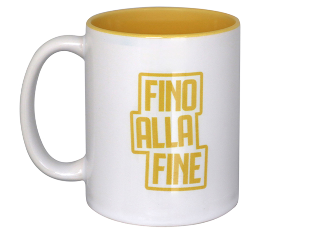 JUVE TAZZA MUG #FINO ALLA FINE, GIALLO | Ellepiu