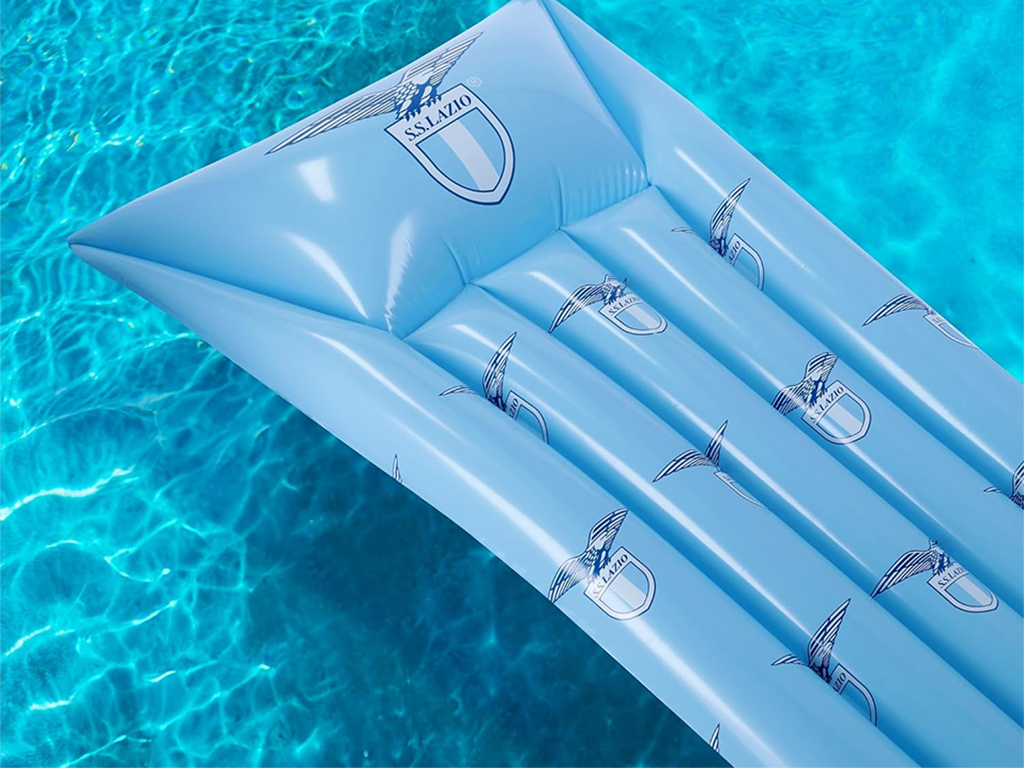 LAZIO MATERASSINO GONFIABILE, CELESTE | Ellepiu
