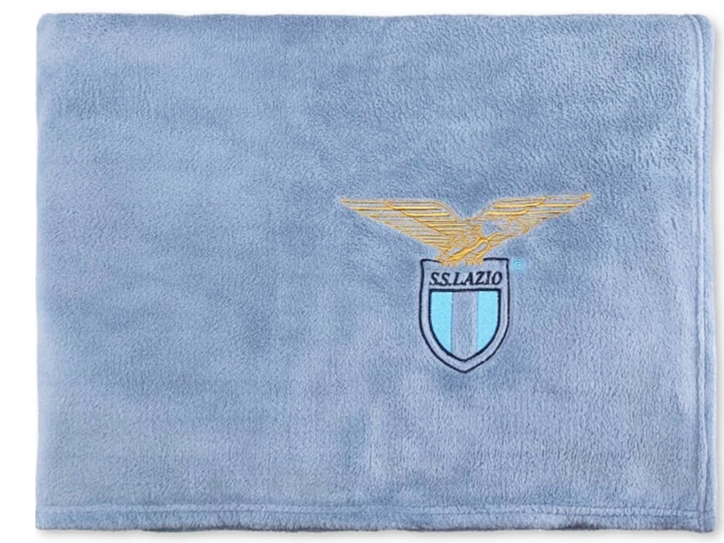 LAZIO PLAID PILE, CELESTE | Ellepiu