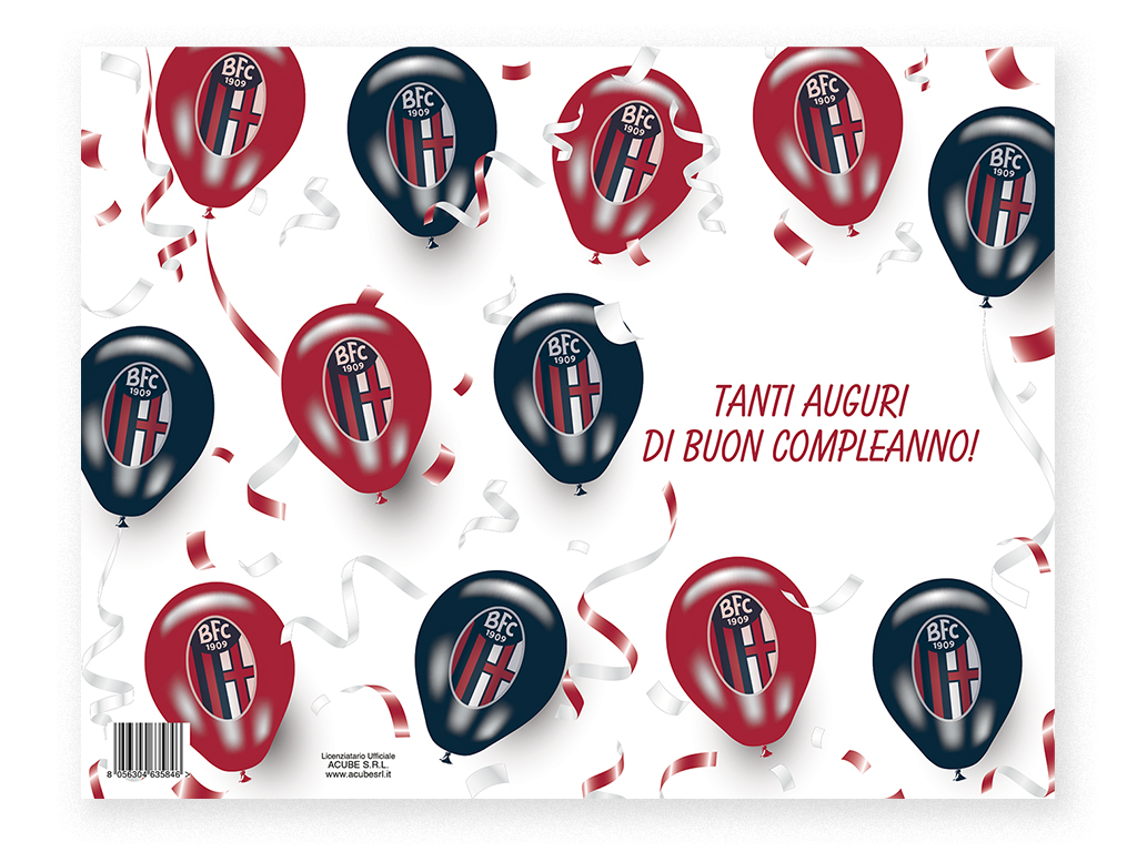 BOLOGNA BIGLIETTO AUGURI, PALLONCINI | Ellepiu