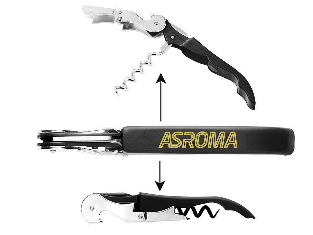 ROMA CAVATAPPI IN ACCIAIO, NERO | Ellepiu