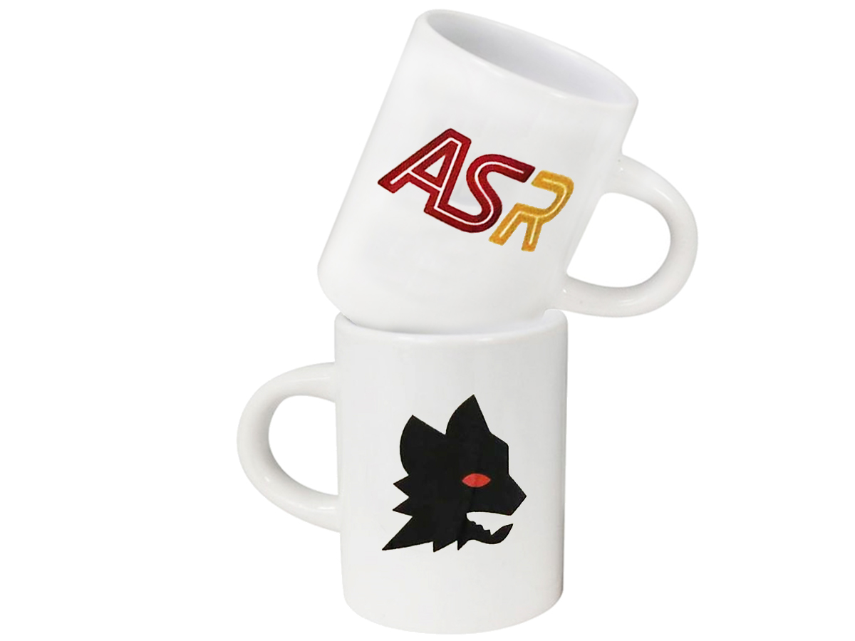 ROMA SET 2 TAZZINE CAFFE', LOGO | Ellepiu